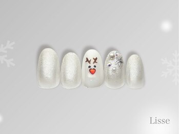 クリスマス鹿アートデザイン