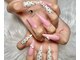 シンネイルズ(Xinhnails)の写真/スカルプ/チップ長さ出しで理想の美爪へ★トレンドの華やかデザインも綺麗に映える♪