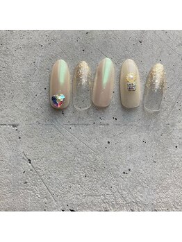 サロンストロベリームーン(Salon Strawberry Moon)/定額ビジューネイル☆¥8980