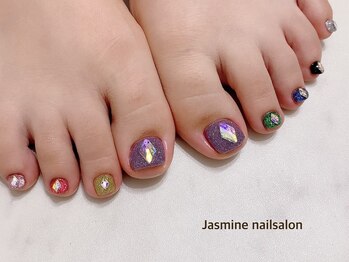 ジャスミンネイルサロン(Jasmine)/カラフルフットネイル