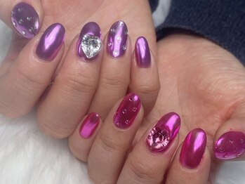 ホランイネイル(HORANGI NAIL)/フリーアートM+有料パーツ