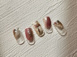 ドライフラワー風ネイル