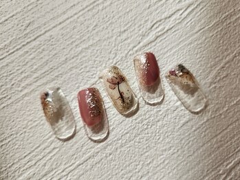 アイビー(Aivy)/ドライフラワー風ネイル