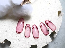 フラッシュクリアフレンチネイル