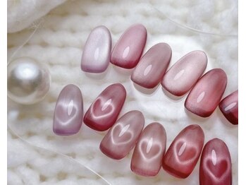 【話題】ハートマグネットネイル