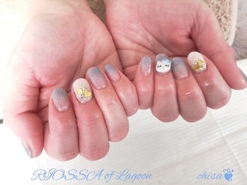 リオッサ オブ ラグーン(RIOSSA of Lagoon)/ラメグラキティーちゃんネイル