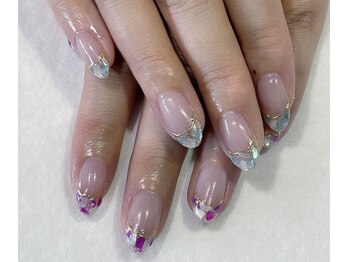 キャディーネイルズ(Caddy' Nails)/大人のシェルフレンチ