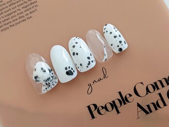 ワイネイル(Y.nail)/リアルダルメシアンネイル