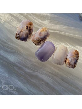 アオ 渋谷(ao.)/パープルネイル