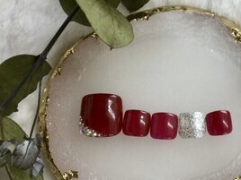 大人ネイル　フットネイル