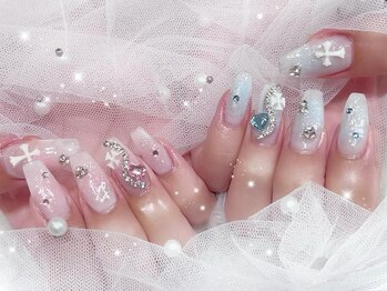プティネイル 池袋(Puty Nail)/アシンメトリーチークネイル