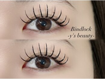 ワイズビューティー 広島店(y's beauty)の写真/当店大人気menu【バインドロック80束￥6480】フラット×ボリュームで挟んで装着する新技術◎モチが劇的UP☆