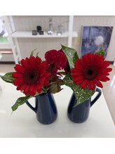 ポーラ エステイン yuuki店(POLA in)/季節の生花でお出迎え
