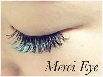 メルシーアイ 岐阜店(Merci Eye)/カラーエクステ ターコイズ