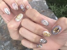 プティットスリール 西尾店(Petit Sourire)/☆大理石ネイル☆