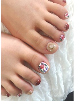 爪ソウシャイン(爪 SO SHINE)/刺繍★フット