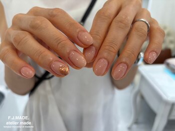 アトリエ メイド(atelier made)/ワンカラー+2本アート¥4,650