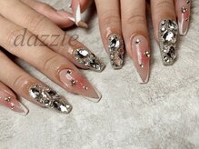 ダズル(dazzle)/埋め尽くし×チークネイル