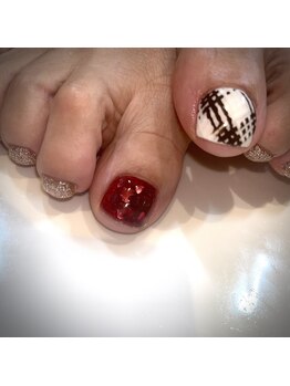 シャイニング ジェイ(Shining J)/バレンタインフットネイル