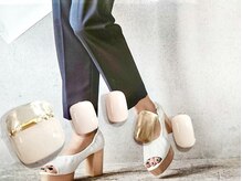 アース コアフュールボーテ 新潟中野山店 (EARTH Coiffure beaute')/大人女子なミラーフットネイル