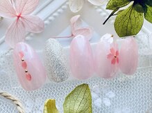 ネイルサロンアンドスクール ラフィーネ 池袋店/桜ネイル◆￥6990