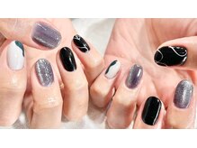 ネイル シスター(nail sister)/個性派ブラックニュアンス