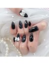黒ネイル