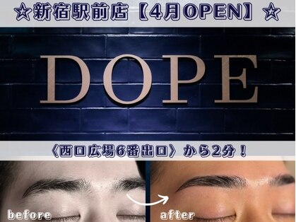 【DOPE:ドープ】新宿駅前（メンズ眉毛サロン/眉毛専門/アイブロウ/眉毛パーマ/まゆげ)の写真