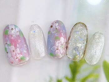ティーエヌ 大船店/紫陽花ネイル☆6600円