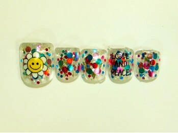 ネイルサロン ドレリッチ 大宮店(drerich)/【7990】カラフルポップホロ