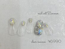 ネイルアート ジマー/クリアニュアンスコース¥6990