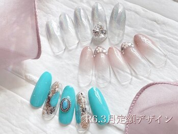 ネイルサロン キュラソー(Curacao)/R6.3月定額デザイン