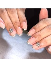 エムネイル ブランチ(Mネイル branch)/ガラスフレンチネイル.m