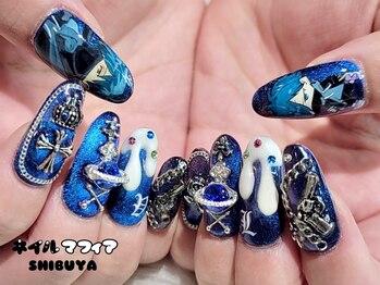 痛ネイル/持ち込みデザイン/渋谷