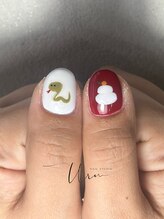 ウルネイルスタジオ(Uru nailstudio)/お正月♪　お持ち込みデザイン