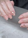 バレンタインネイル