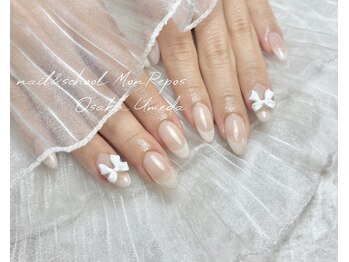 モンルポ 大阪梅田店(MonRepos)/リボン　パーツ　フレンチ