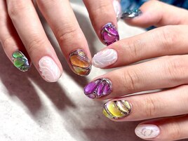 【パラジェル】個性派ネイル！