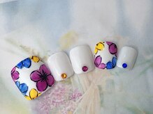 ネイルサロン&スクール ジーナ(GINA)/カラフルお花ネイル