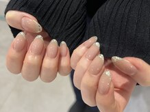 アミル(amiLe)/ガラスフレンチネイル☆