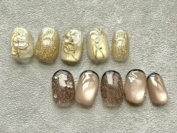 エムズサロン(M's Salon.)の写真/日常を彩るシンプルかつ美しい定額デザイン多数!浦安2分&21時迄☆デザイン力抜群★[写真:上下¥9900]