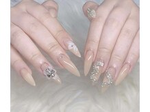 ハラ(Hara)/花　ハート　ベージュ　