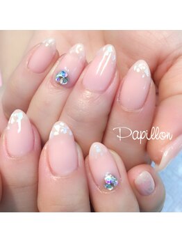 ネイルサロン パピヨン(Nail Salon Papillon)/シンプルシェルネイル