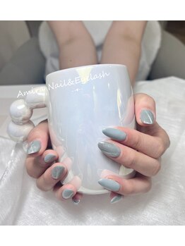 アミーラ(Amira)/グレーマグネットネイル