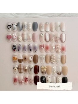 グロリアネイルズ 荻窪(Gloria Nails)の写真/持ち込み大歓迎♪【期間限定】HAND 《やり放題５本》 6900円!!豊富なパーツとカラーでお望みの指先に☆