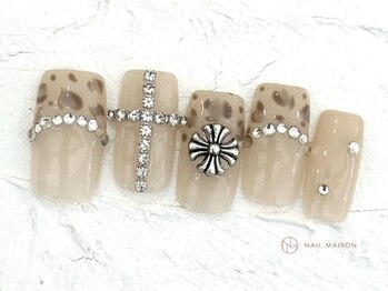 ネイルメゾン 池袋店(NAIL MAISON)/レオパードフレンチ￥11000
