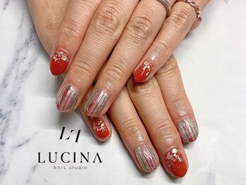 ネイルスタジオ ルキナ(LUCINA)/T-109 ナイトウエディングネイル