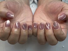 ブルームネイル(bloomnail)/ピンクベース★リボンピンクマグ