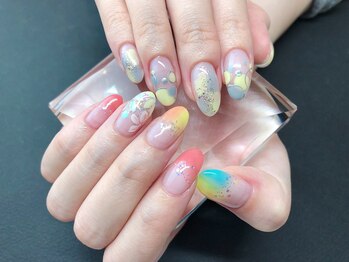 106　水玉・ビビットフラワー