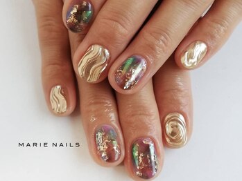 マリーネイルズ 横浜店(MARIE NAILS)/持込デザイン ￥11,000 0919b
